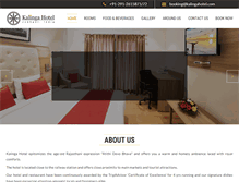 Tablet Screenshot of kalingahotel.com